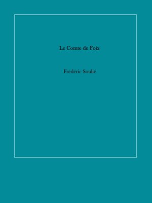cover image of Le Comte de Foix
